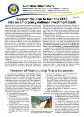 Support the plan to turn the CEFC into an emergency national investment bank